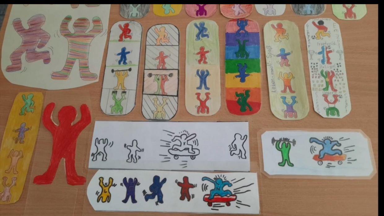 Street-Art-Kunst der 4B